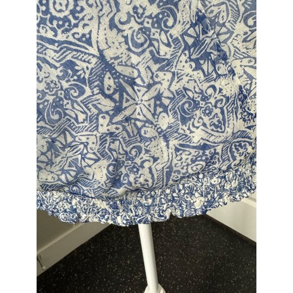 Lucky Brand Womens Blue Boho Geometric Print Sleeveless Top Size M - Picture 6 of 15